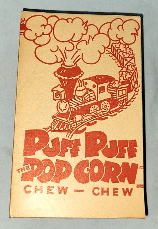 Vintage Puff Puff Popcorn Box