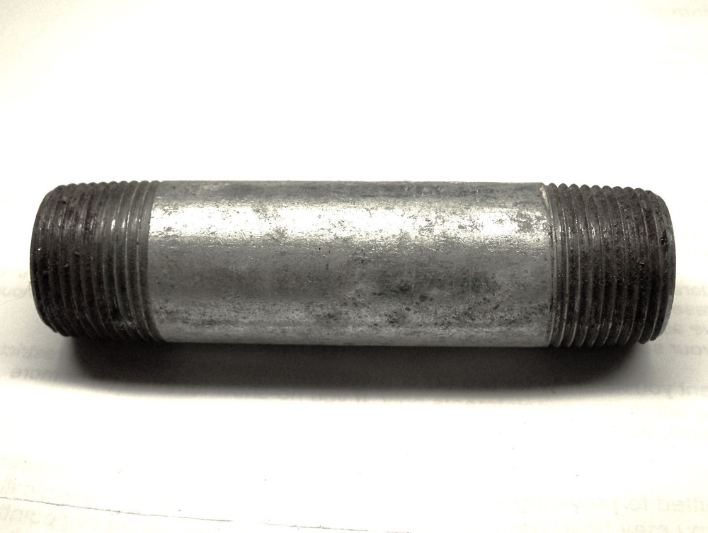 3/4" X 4" LONG GALVANIZED STEEL PIPE NIPPLE SCHEDULE 40