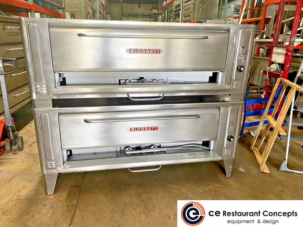 Used Blodgett 1060 Double stack gas pizza oven