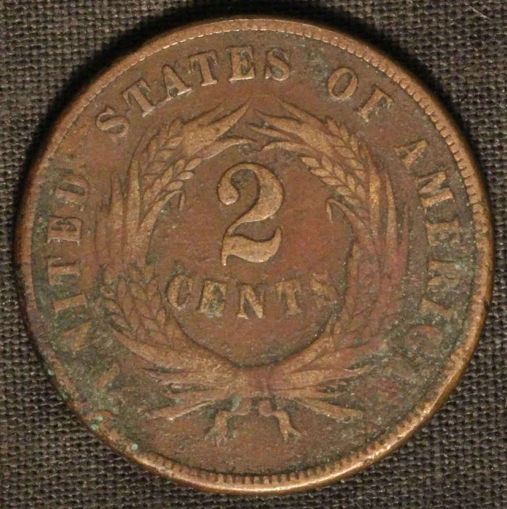 1868 2c Two Cent Piece - Free Shipping USA