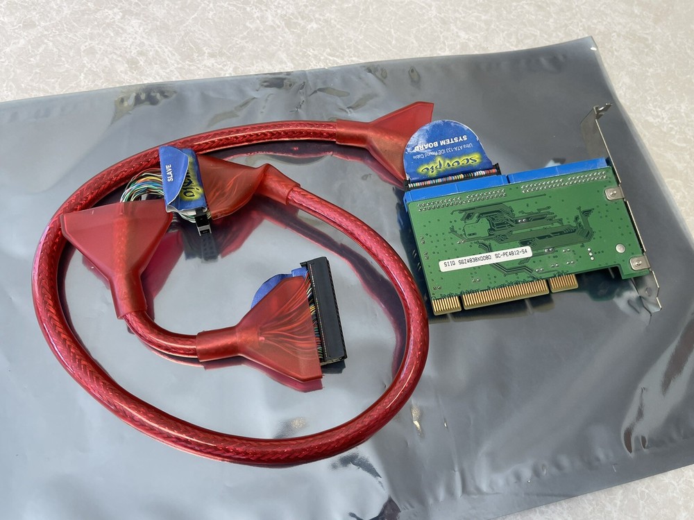 SIIG SCPE4B12S4 PCI IDE Controller Card w/ Scopio IDE Round Cable