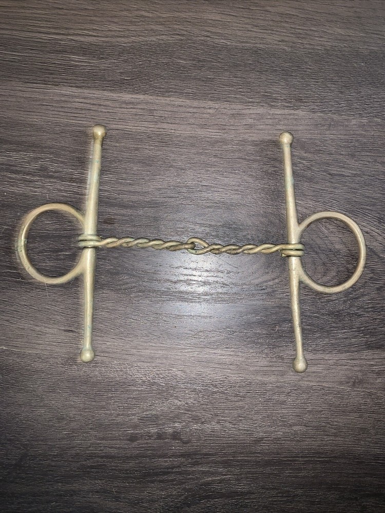 full cheek twisted wire snaffle bit 5" mouth