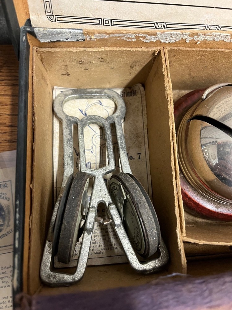 Antique 1904 Rose Automatic Grinders -Knife Sharpener & Grinder Tool - Complete