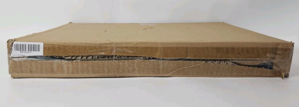 Rustic Wooden Serving Trays with Handle - Set of 7 Rectangular Platters