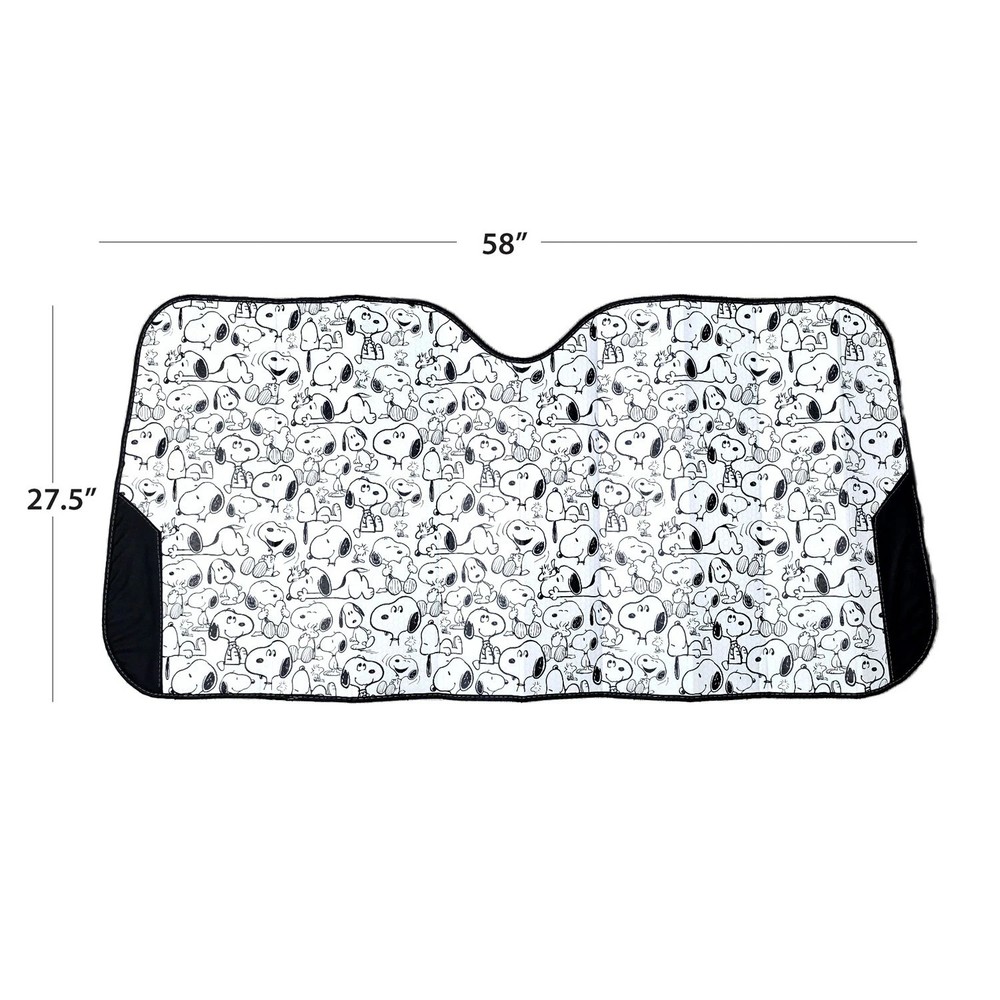 Snoopy Expression Car Turck Sunshade 58" X 27.5"