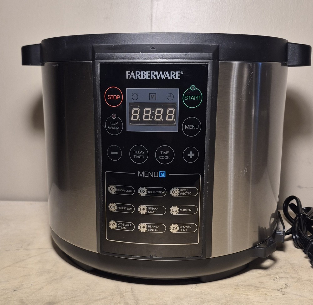 Farberware Electric Pressure Cooker WM-CS6004W Replacement Base ONLY Tested