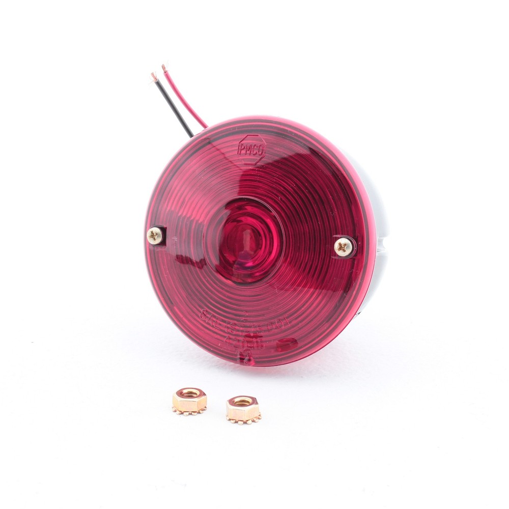 Peterson V428 Red 3.75" Round Trailer Tail Light Stop Turn Tail Incandescent