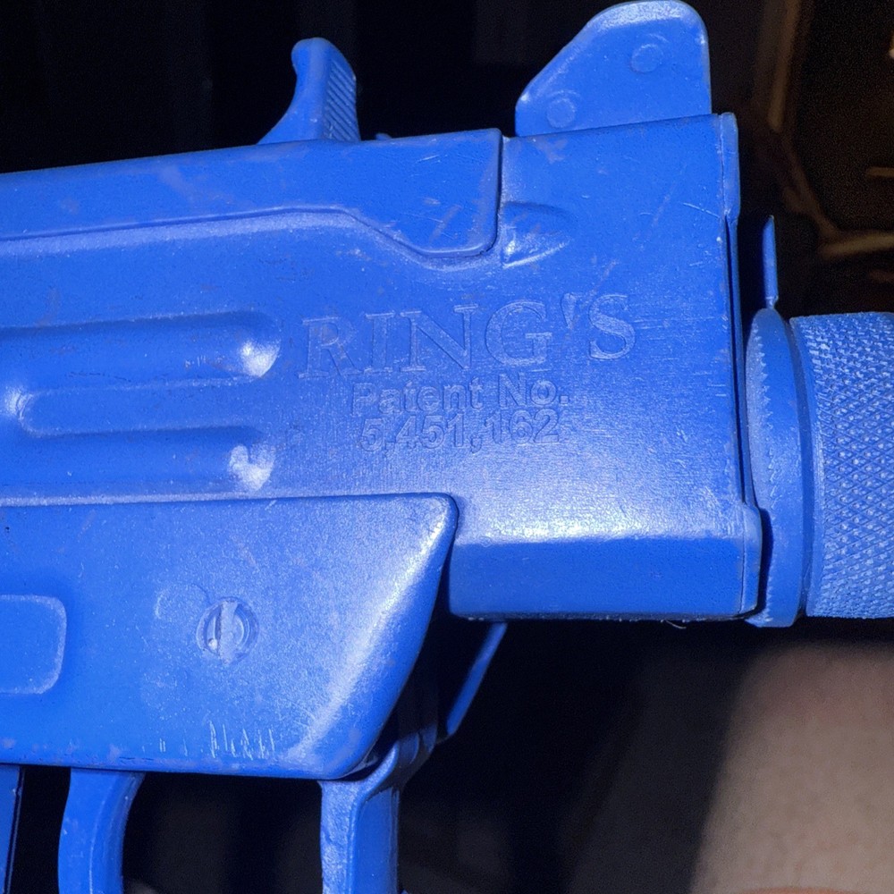 Ring's Plastic Blue Training UZI pistol 9mm