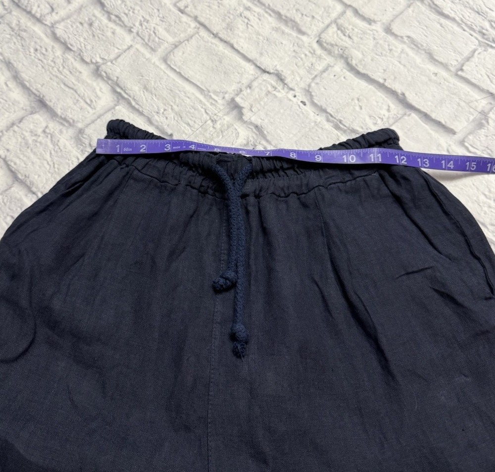 100% Linen Pants Made In Italy Small