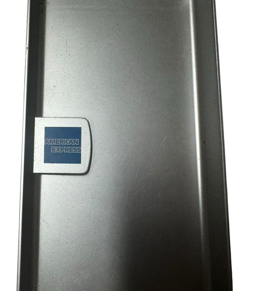American Express Silver Tip Tray Check Presenter Plastic Amex