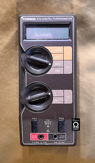 Omega 872 Digital Type J Thermocouple Thermometer Untested