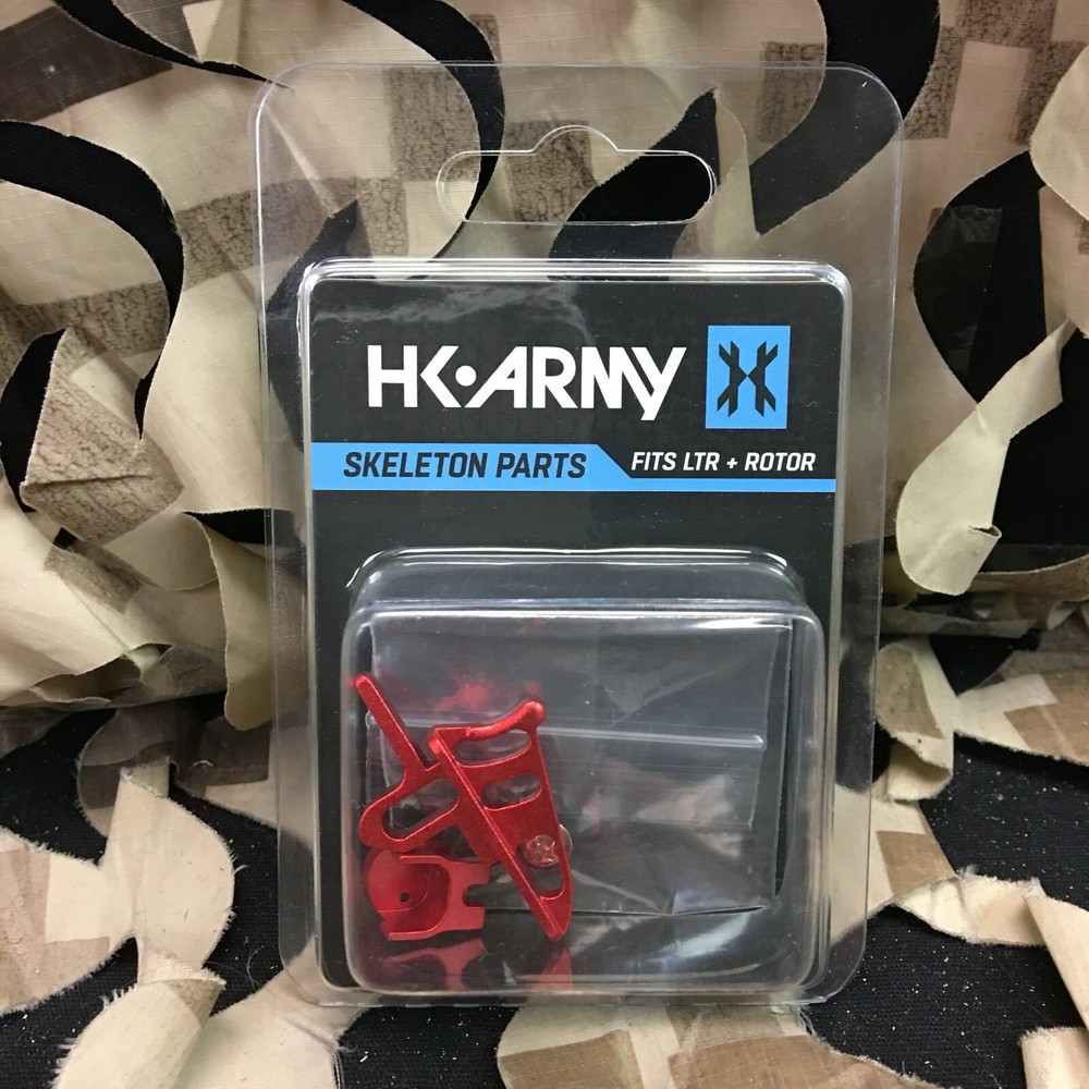 NEW HK Army Rotor/LTR Skeleton Power Button & Release Trigger Kit - Red