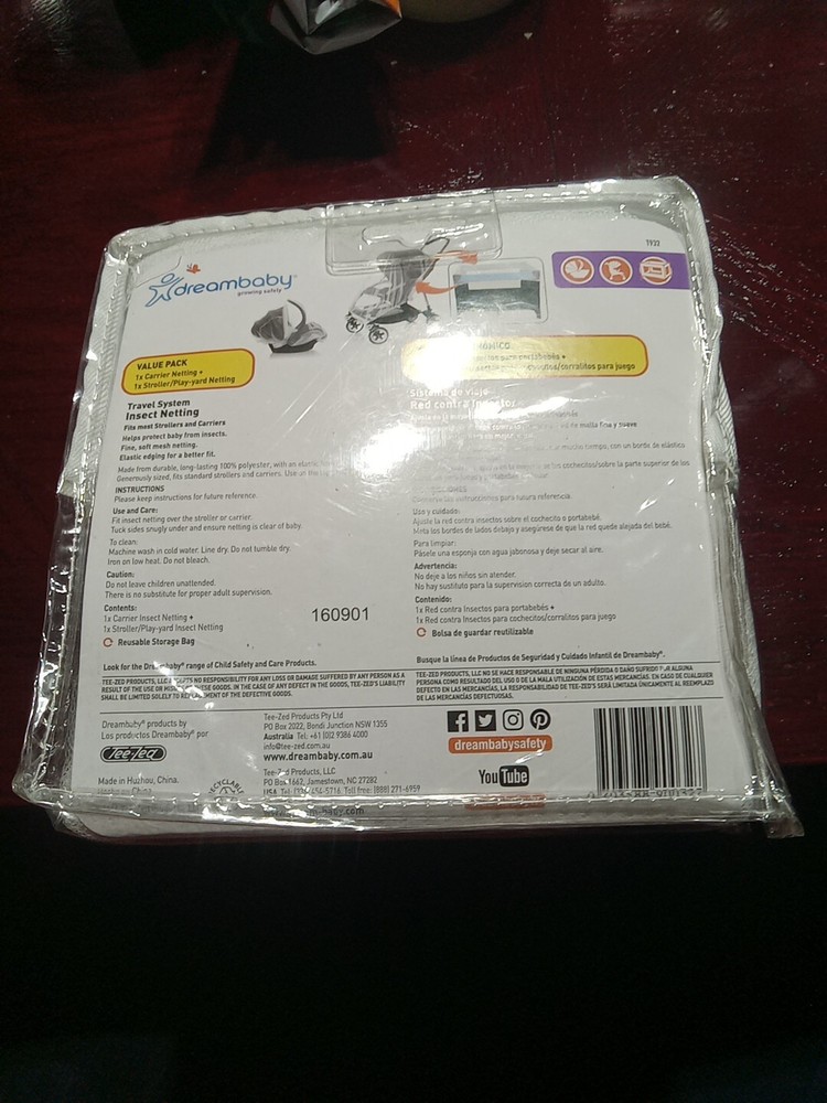 Dreambaby Travel System Stroller Bug Screen - Clear - For All Strollers