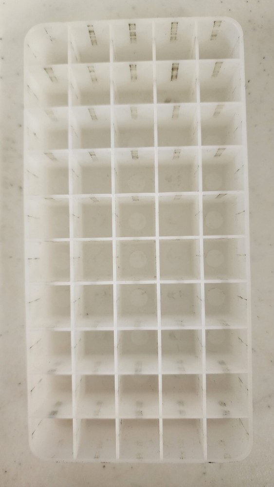 Ammo Ammunition Bullet Re-Loading Tray/Insert/Holder 40 Caliber White Plastic