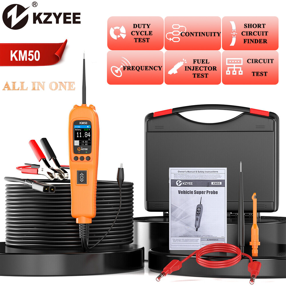 Power Circuit Probe Kit 12V 24V PowerScan Circuit Detection Tester KZYEE KM50