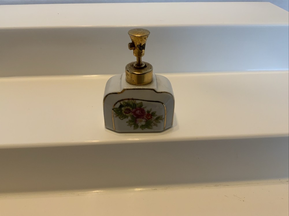 Vintage Perfume Bottle Atomizer, @ 3/4” Tall Empty