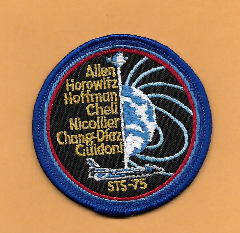 SHUTTLE COLUMBIA STS-75   3 " PATCH