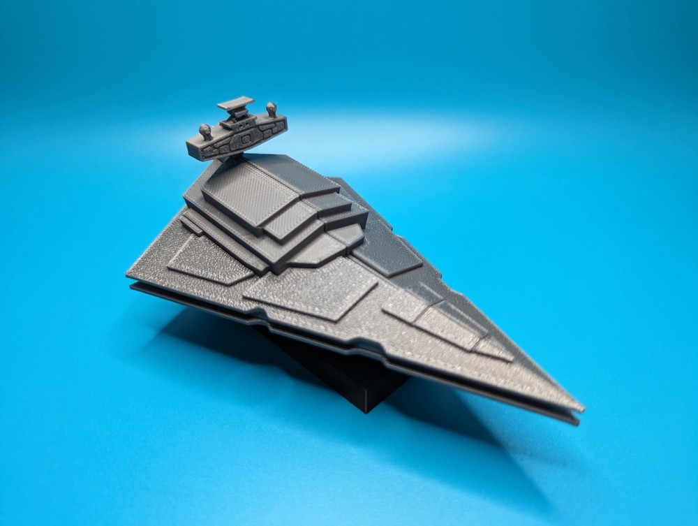 Imperial Destroyer Unassembled Kit Gray Plastic Model