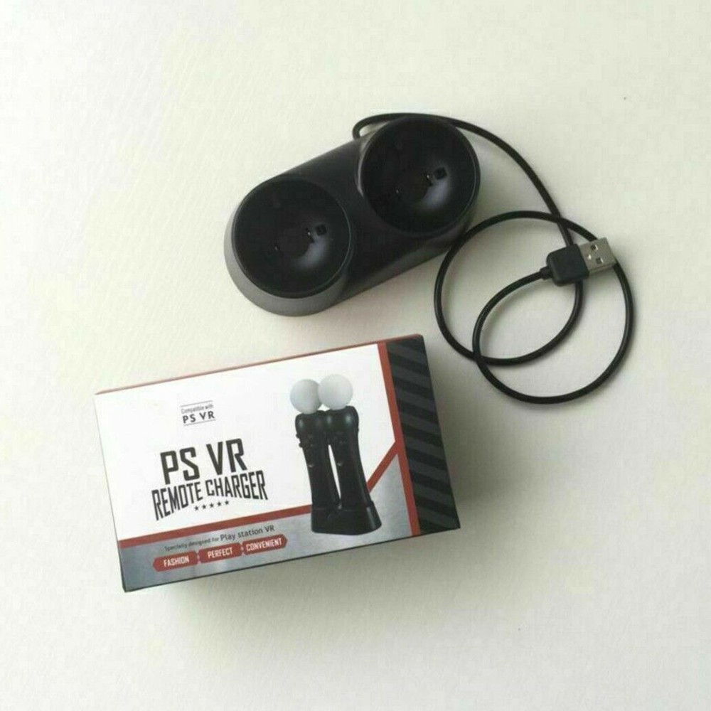 1x Dual Charger Dock for PS4 VR Motion Controller Playstation Move Controller US