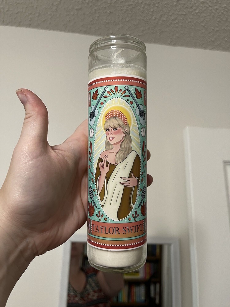 Taylor Swift Saint Prayer Candle