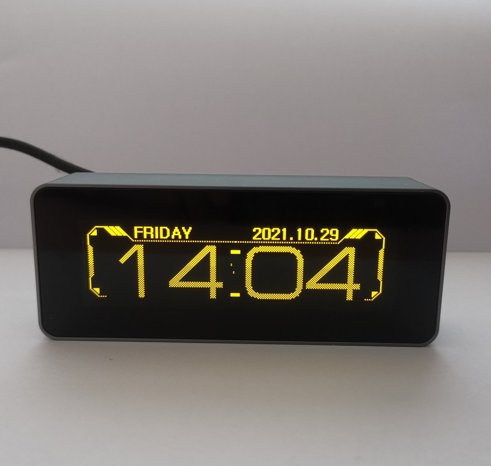 Hi-end OLED Sound Level Meter Audio Spectrum Analyzer Dot Matrix Digital Clock