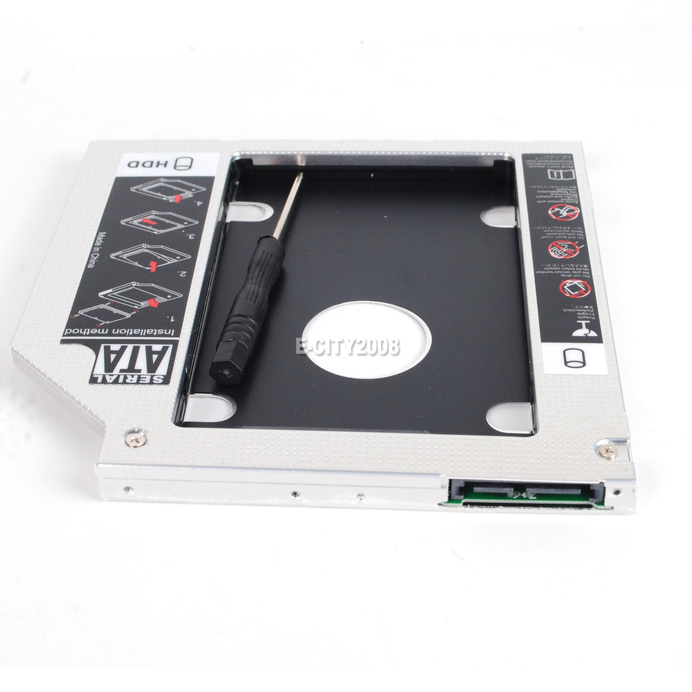 2nd HD HDD SSD Hard Drive Caddy for Dell Latitude E6430 E6320 E6420 E6520 E6530