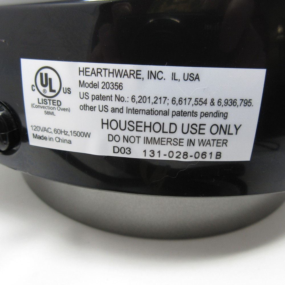 Nuwave Pro Plus Electric Infrared Oven Model 20356 Replacement Motor Head