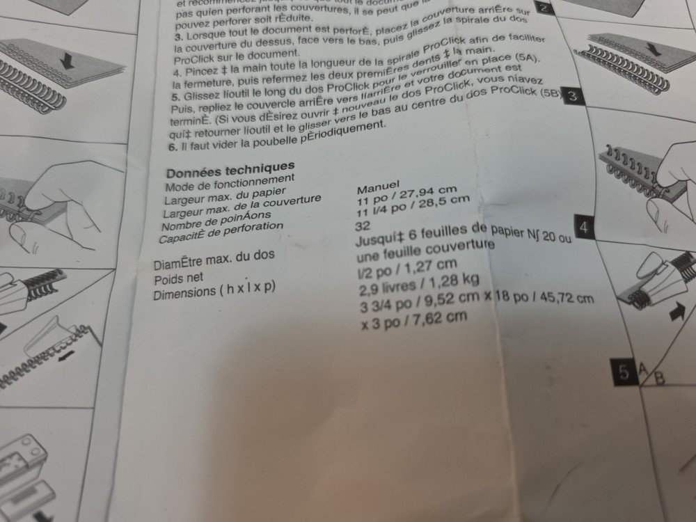 GBC ProClick P50 6-Sheet Manual Desktop Binding Punch