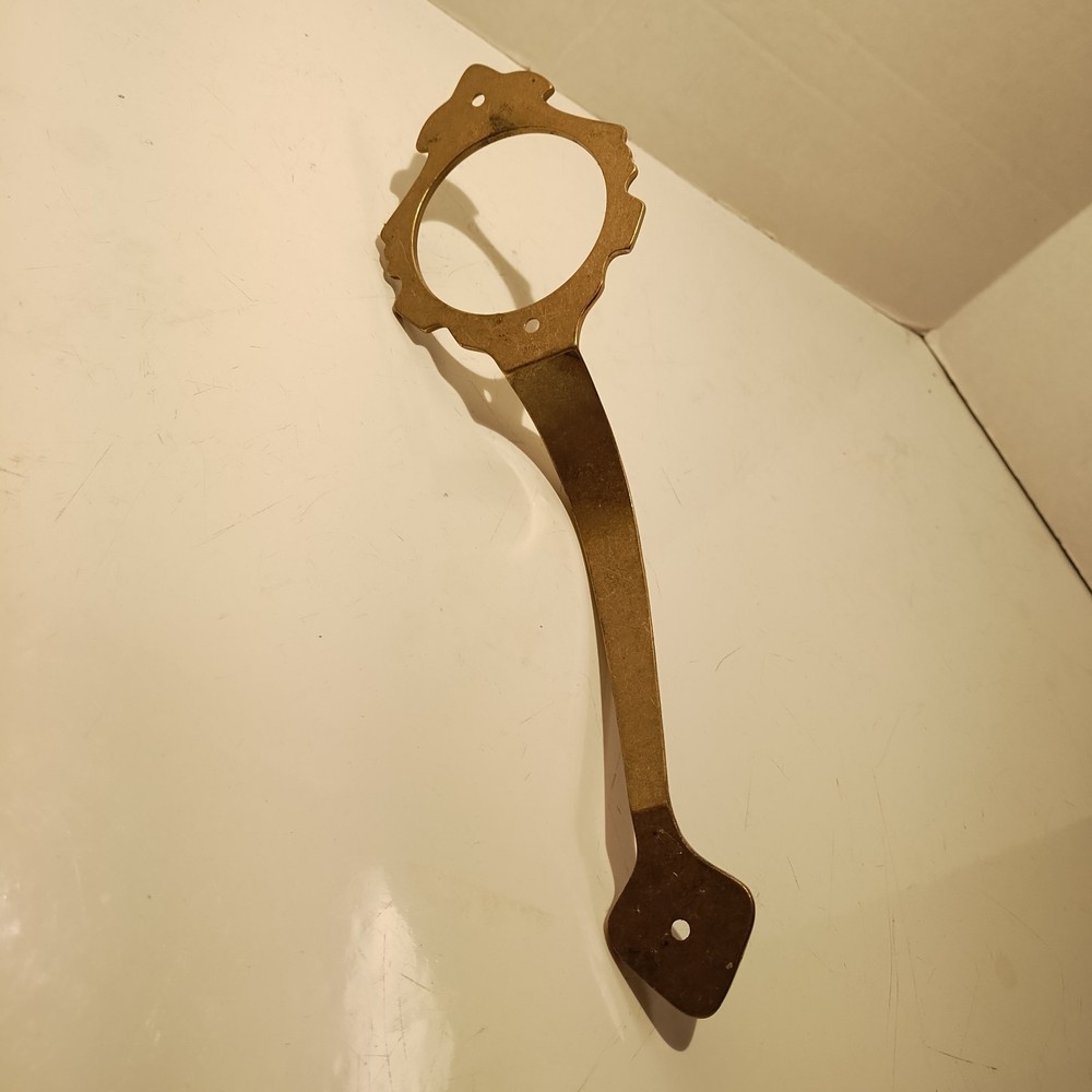 ANTIQUE Vintage BRASS Front Entry DOOR HANDLE Pull 11" Architecturally Beautiful