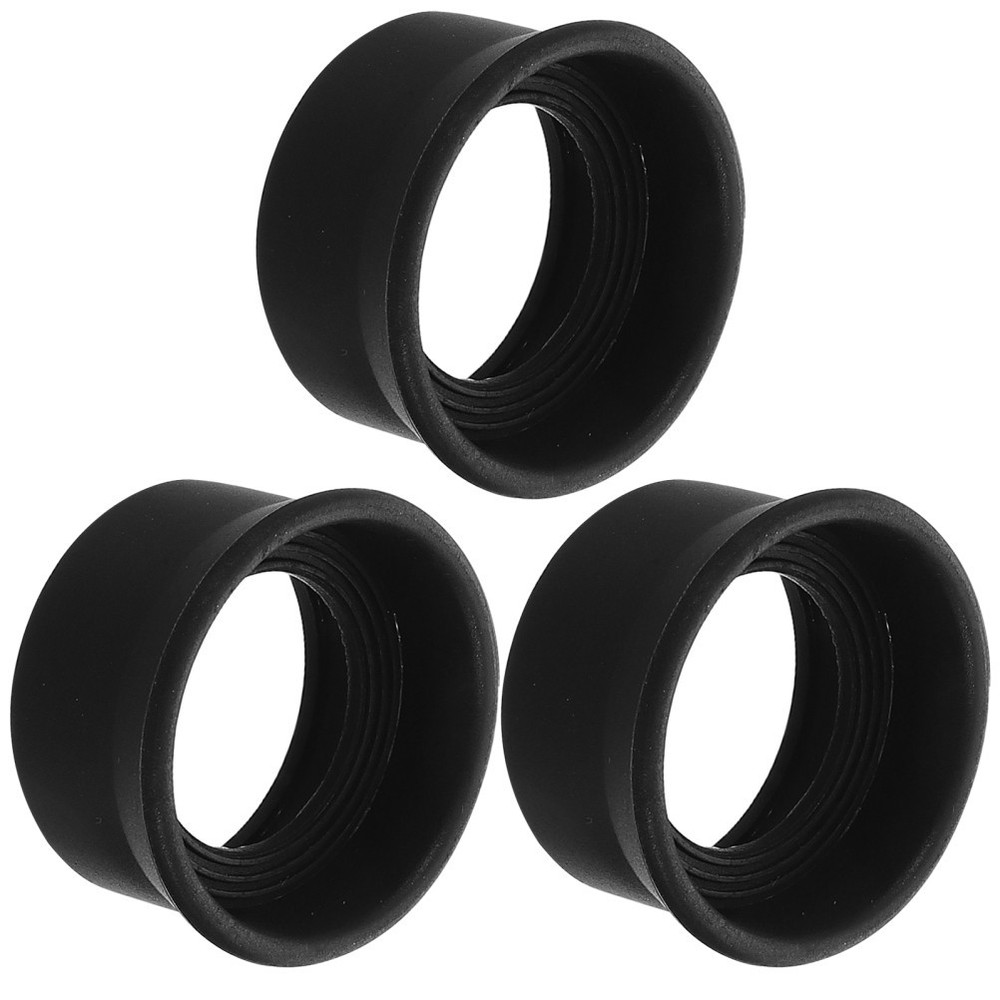 3 Pcs Light-Blocking Binoculars Rubber Eye Cups Eyepiece for Telescope
