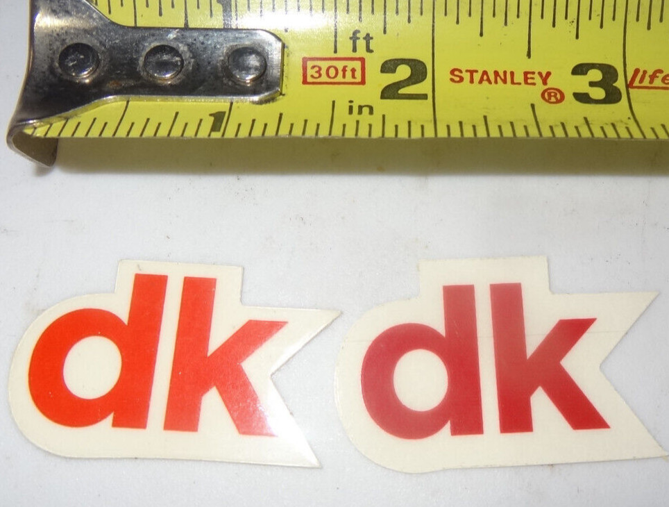 DK BMX Sticker red