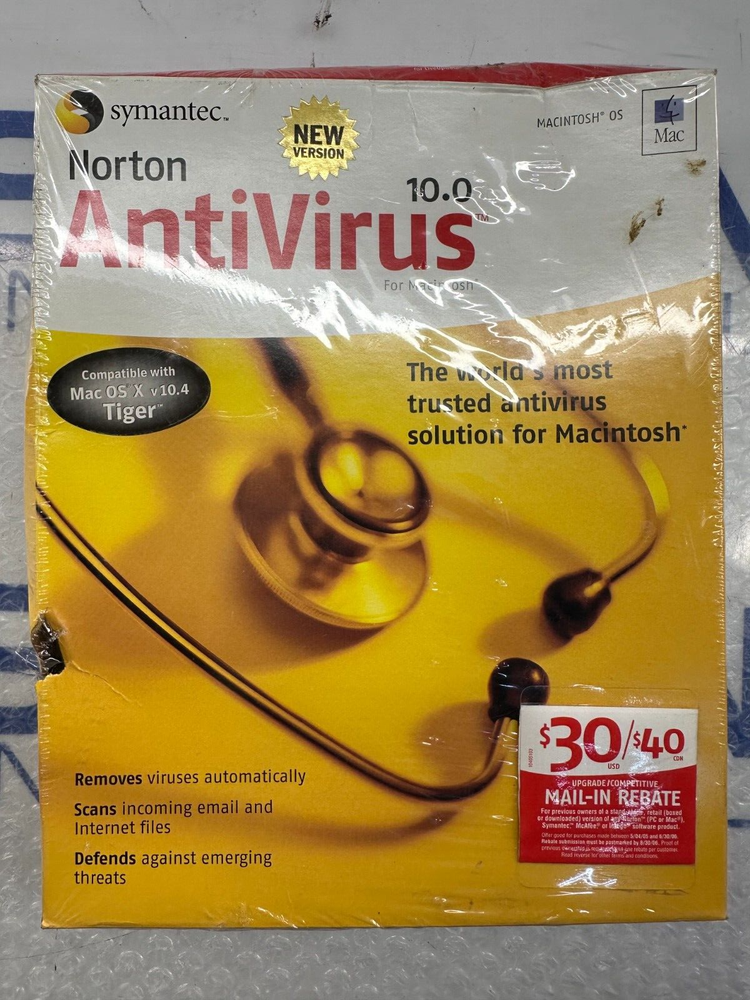 Norton Antivirus by Symantec 10.0 Mac OS