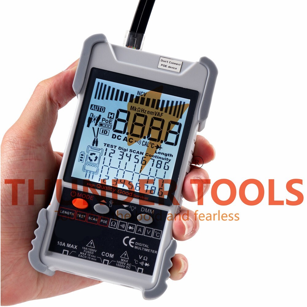Thunder Tools KKMoon KKM618 Handheld Portable Cable Tester with LCD