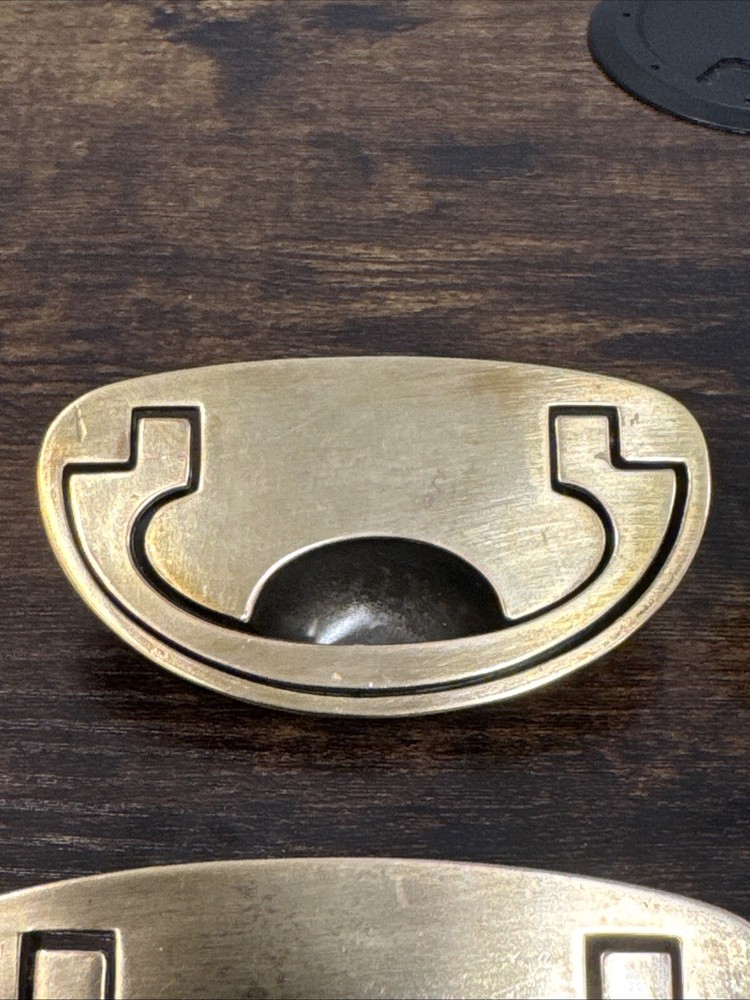 Drexel Passage Drawer Pulls 4 Handles Campaign Brass KBC N-16827 Replacement