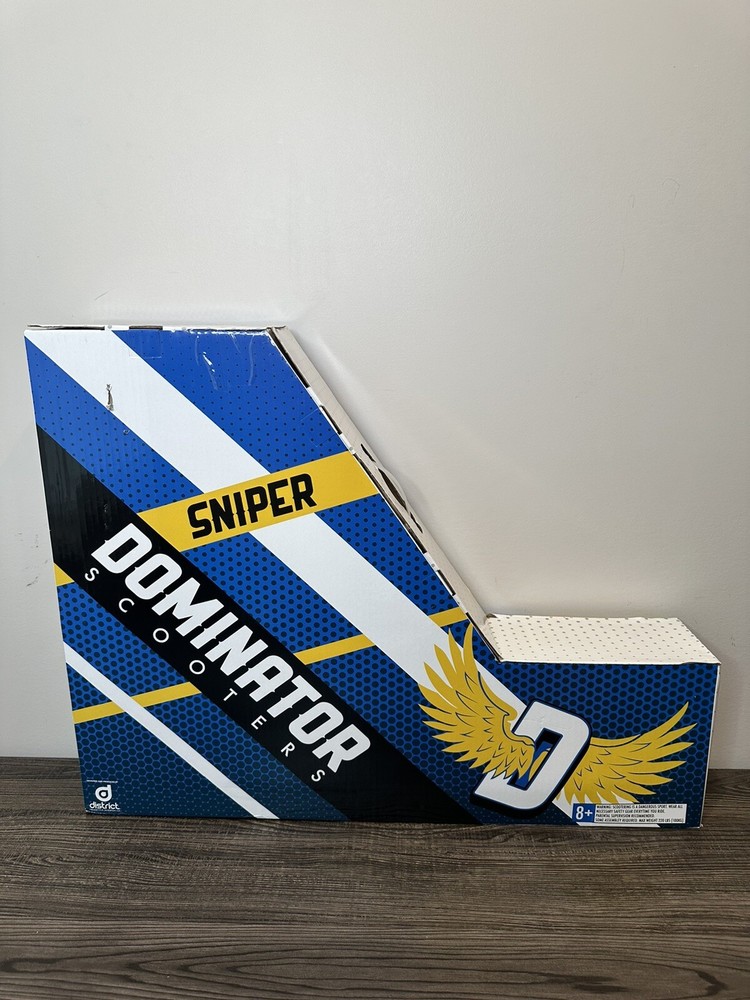 Dominator Scooters / Sniper Model / Expert/ Chrome Fork/ Black / Kick Scooter