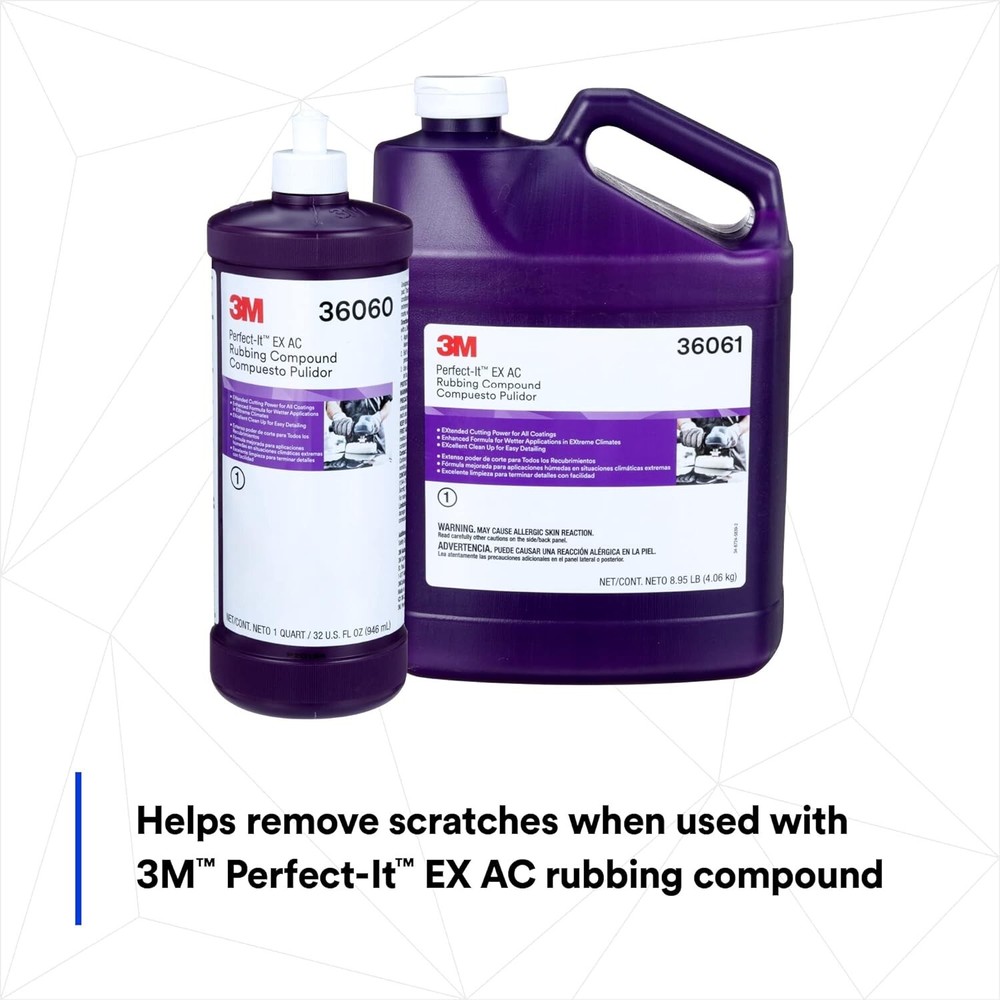 3M (05723) Foam Compounding Pad, Single Sided, Flat Back, Hook & Loop, 8 in