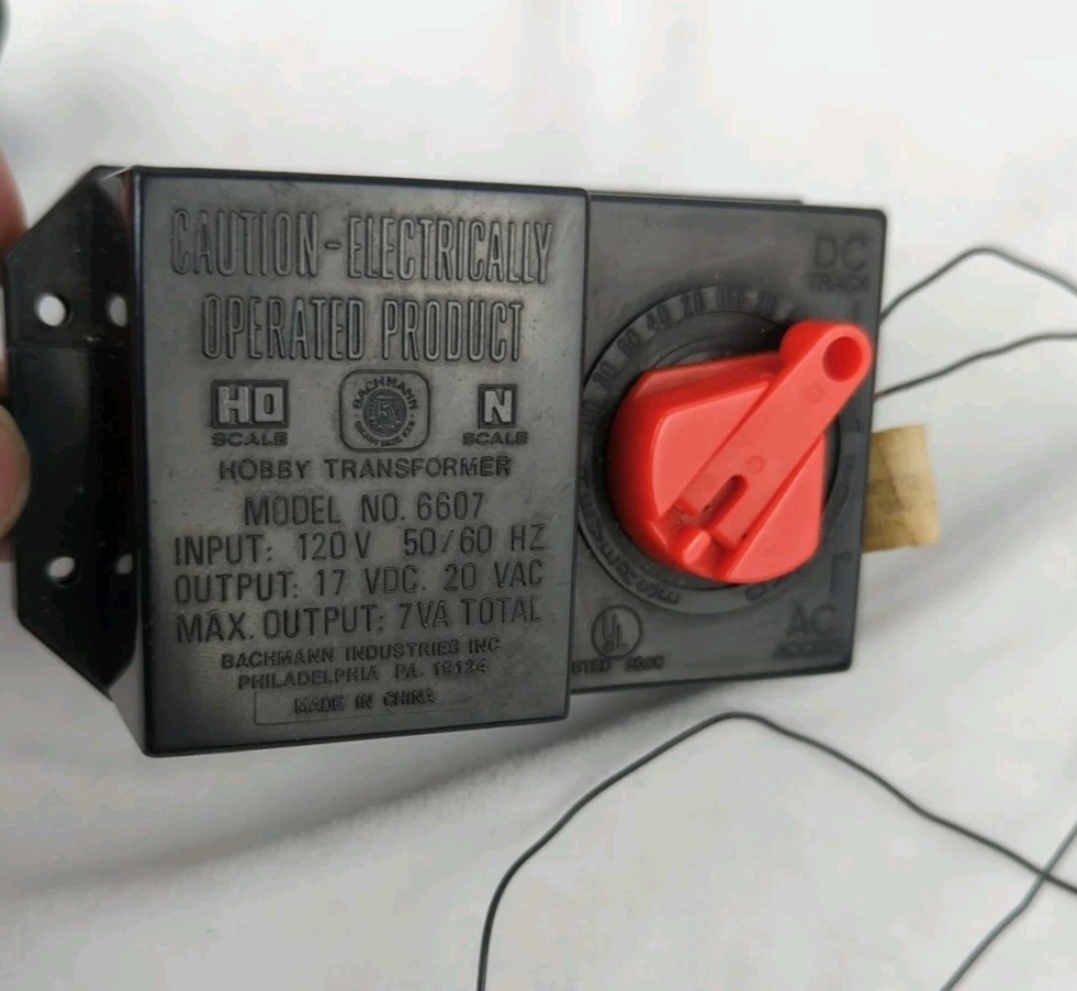 Bachmann 6607 Hobby Transformer HO N Scale Train Power Pack Speed Controller
