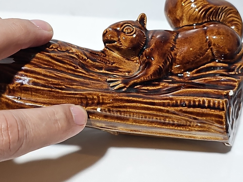 Mid Century Modern Squirrel Planter Ceramic MCM