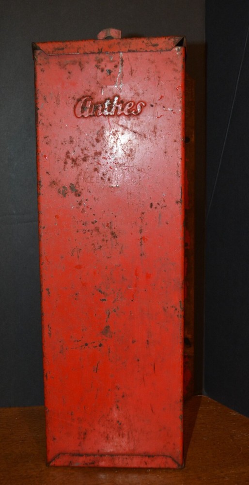 ANTHES FORCE OILER CO. KEROSENE Road Flares Orig. Storage Case EMPTY