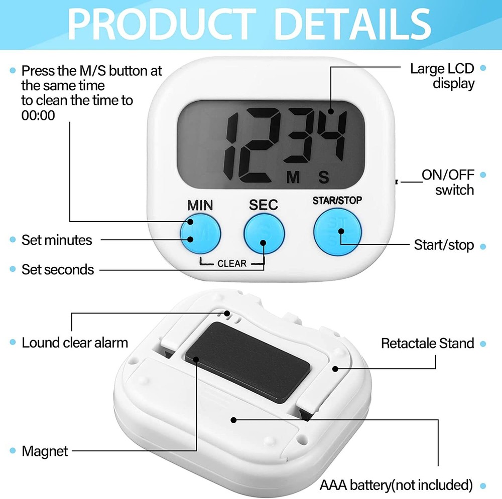 Timer Kitchen Timer Reminder Watch Electronic Timer Timer Student Time Manager