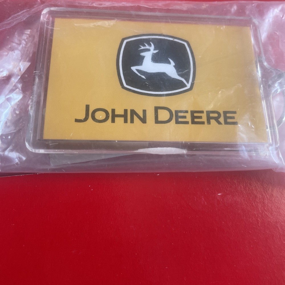 JOHN DEERE KEYCHAIN NEW IN PACKAGE
