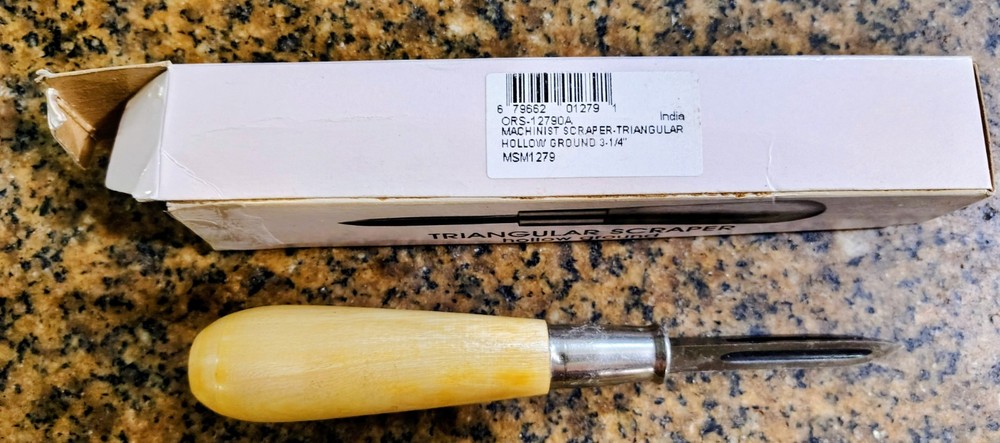 MACHINIST SCRAPER HOLLOW GROUND 3-1/4"