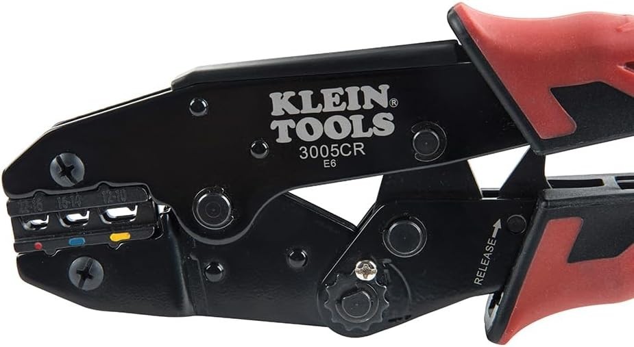 Versatile Electrical Tool Kit: Automatic Wire Stripper & Ratcheting Crimper Duo