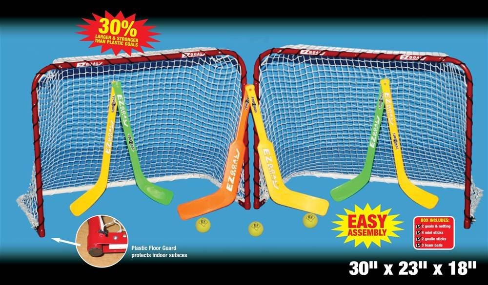 Double Mini Folding Goal, Red/White 30" x 22"