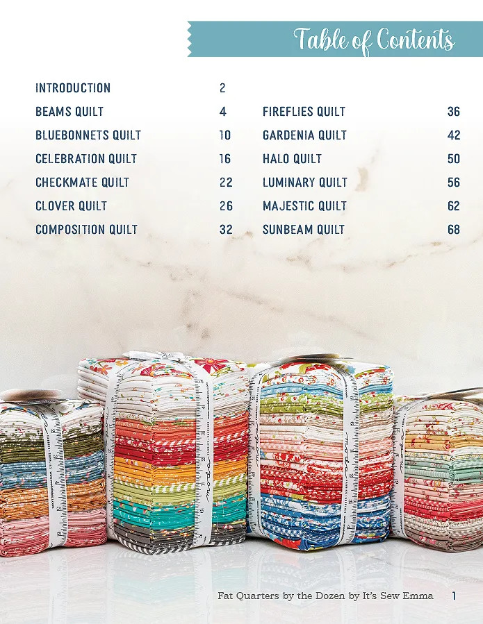 Fat Quarters By The Dozen Book