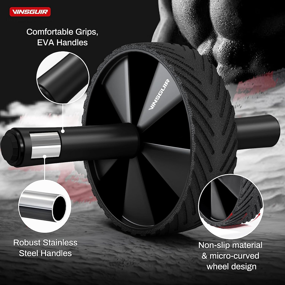Ab Roller Wheel - Ab Workout Equipment for Difficult Abdominal & Core Strength T