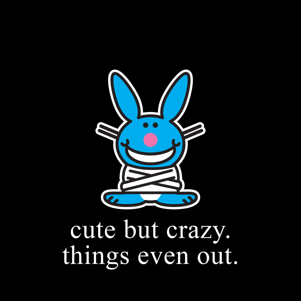It's Happy Bunny ® - Straitjacket Plushie