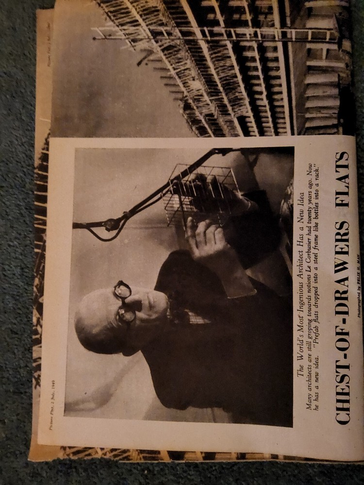 Sk99 Ephemera 1949 Article Architect Le Corbusier