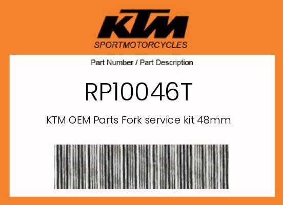 KTM Genuine Fork Service Kit 48Mm - Rp10046T