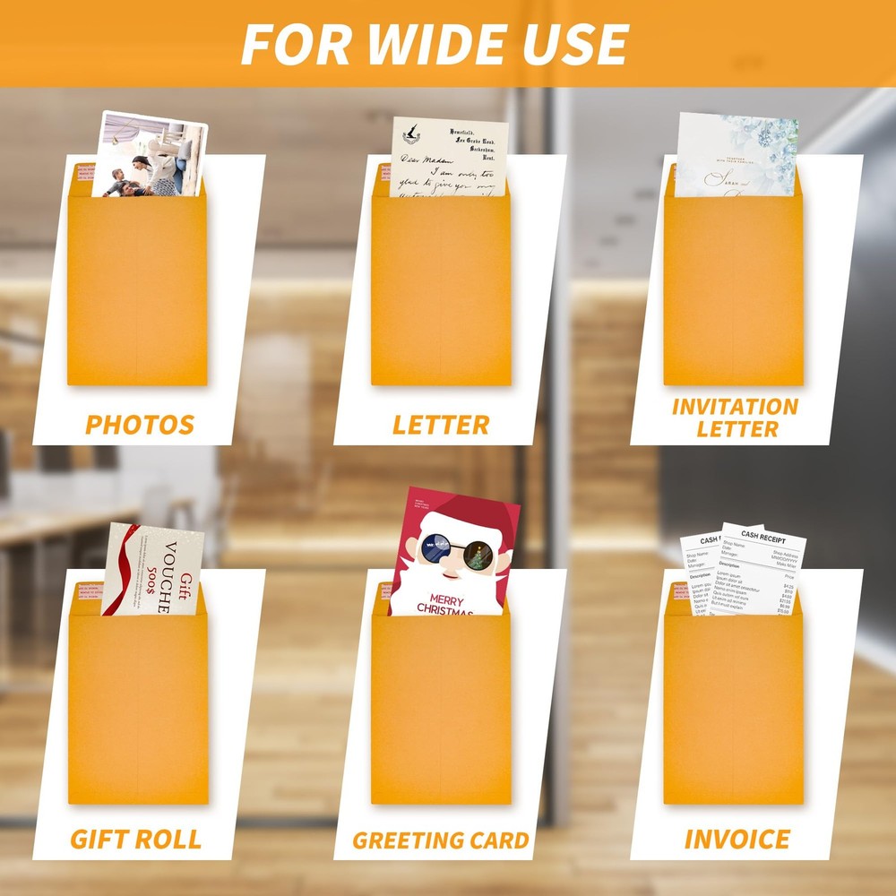 6x9 Envelopes Self Seal for Mailing, Organize, Storage, Home Documents
